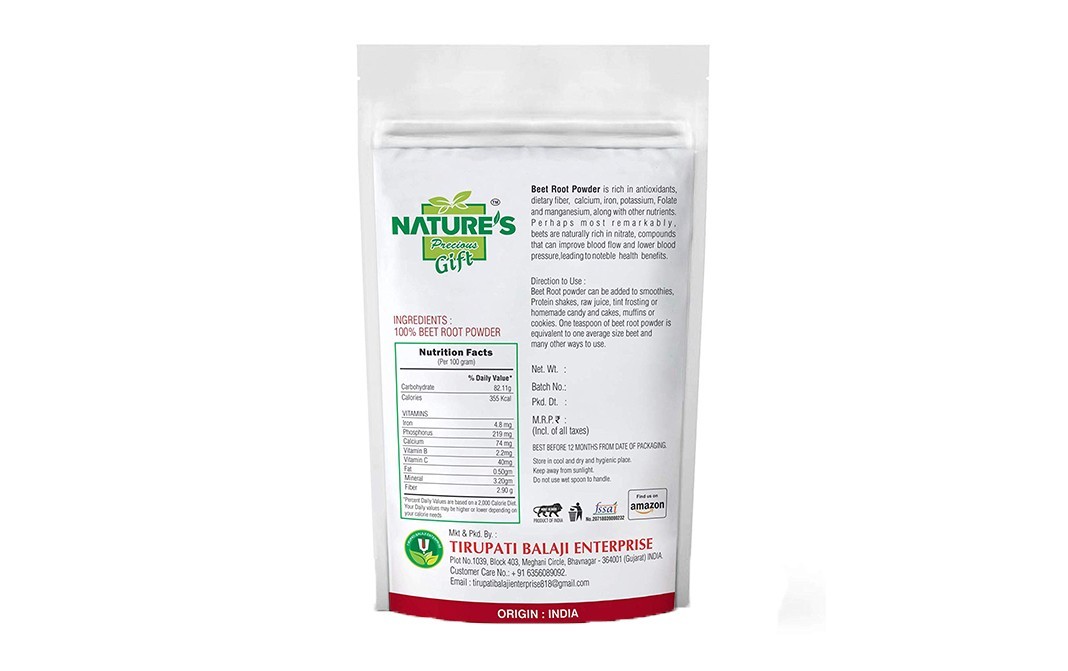 Nature's Gift Beetroot Powder    Pack  100 grams